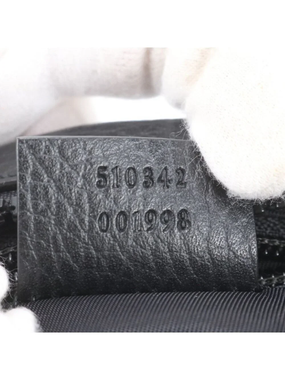 Gucci GG Nylon Leather Shoulder Bag Messenger Business Black